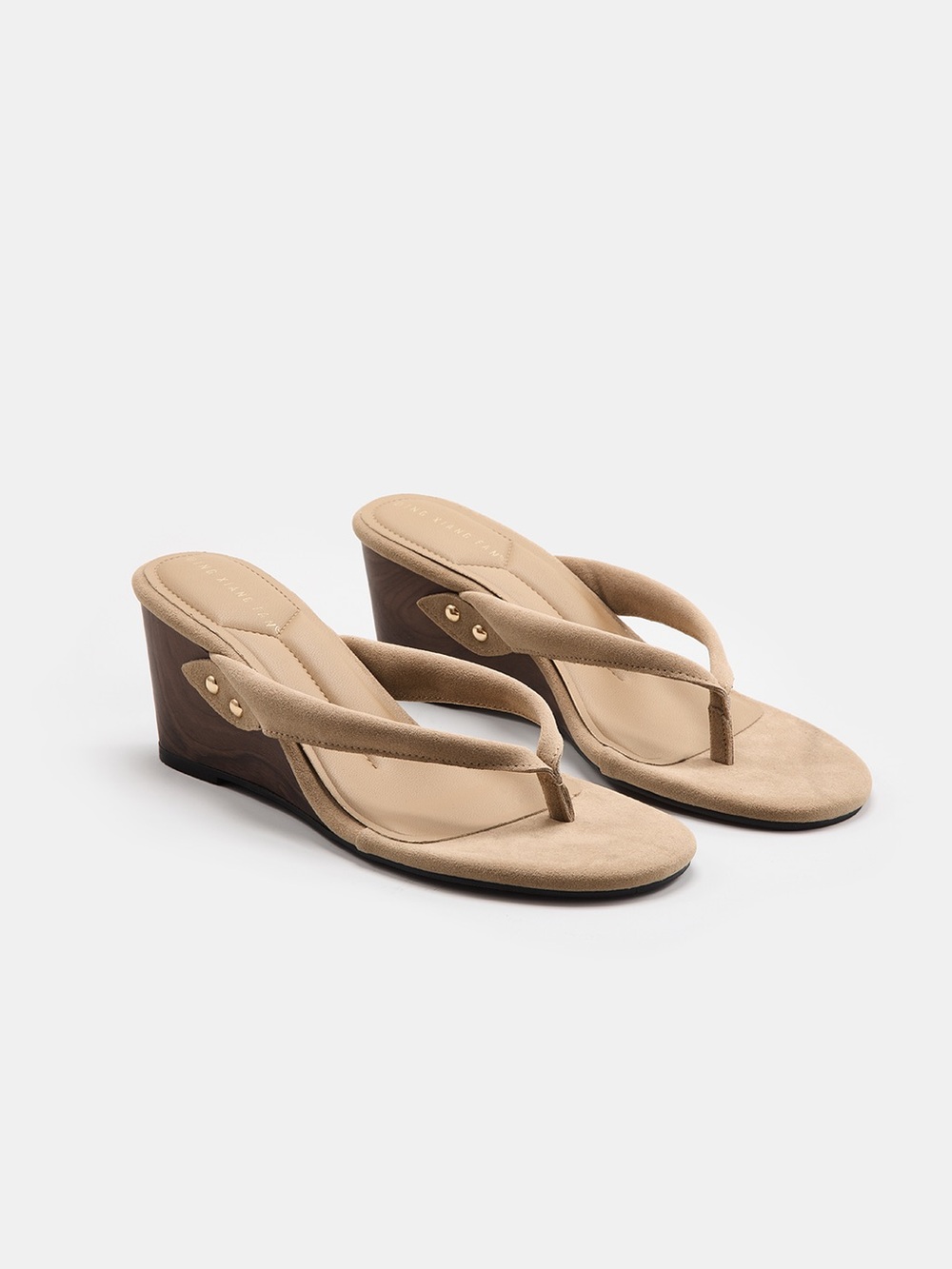 Commense Casual Thong Wedge Sandals